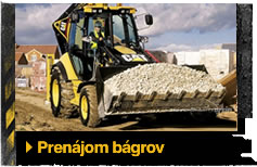 Prenájom bágrov